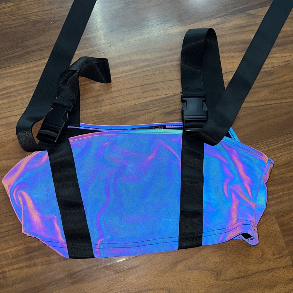 reflective crop top